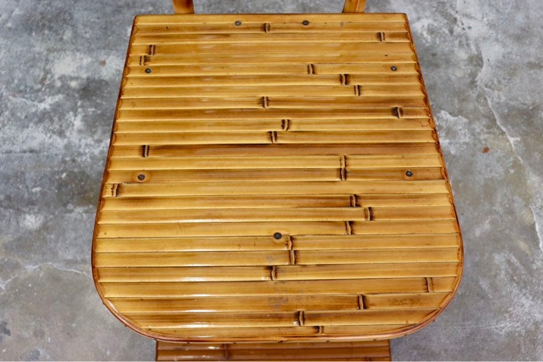 GMIK205○梅里竹芸 Umezato Bamboo Craft 竹家具 キ