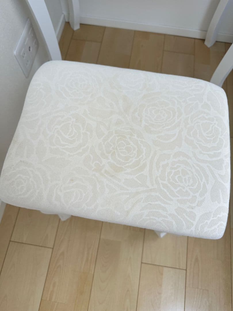 ホワイト 木製 ドレッサー 鏡台