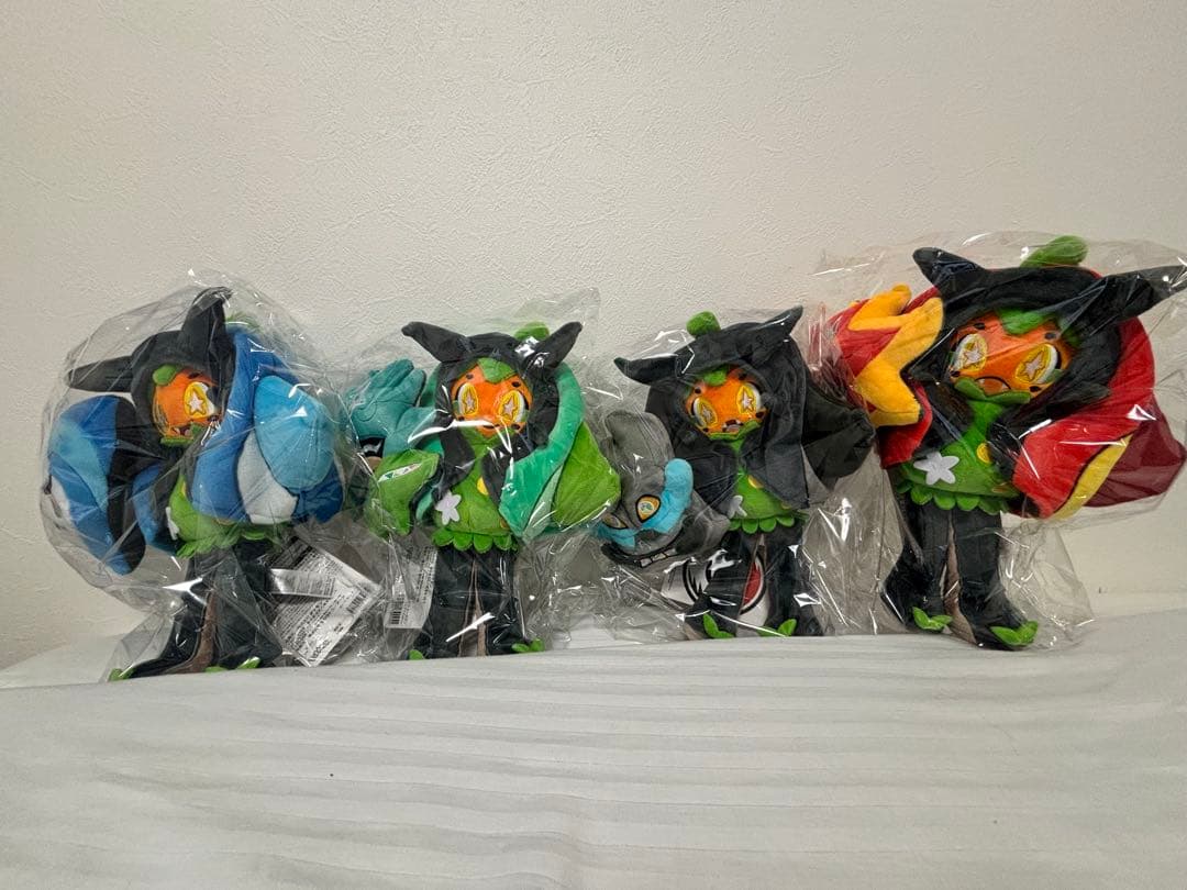 ポケモンセンター　オーガポンぬいぐるみ　フォルム違い4種