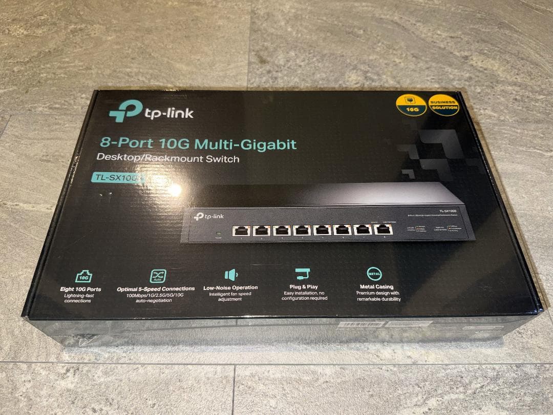 TP-Link TL-SX1008 8ポート 10G対応 スイッチングハブ