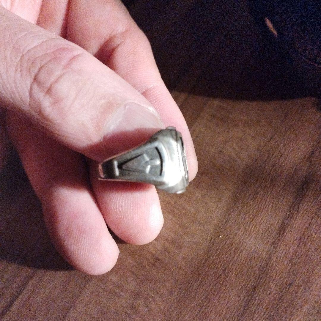 シルバー925素材 純銀 フリーメイソン 六角形 リング