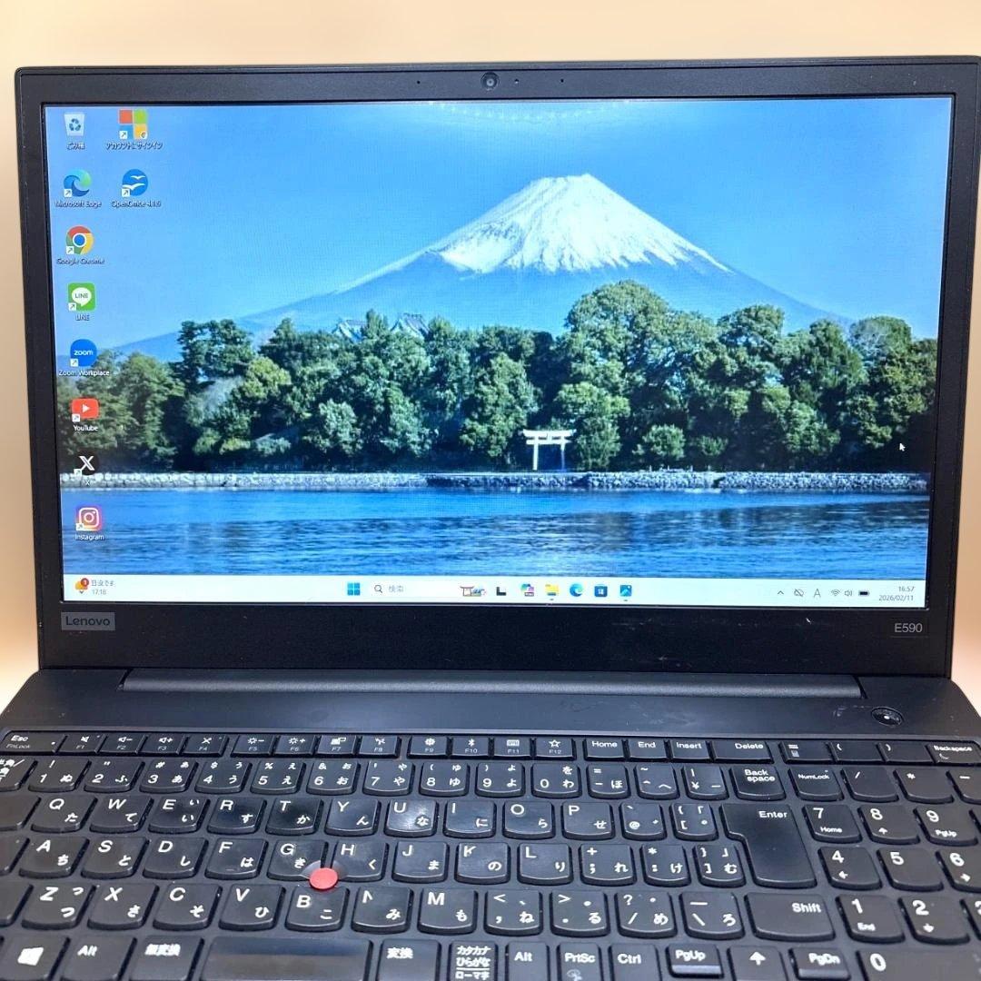 大画面15.5インチFull-HD⭐️ThinkPadノートPC SSD128G