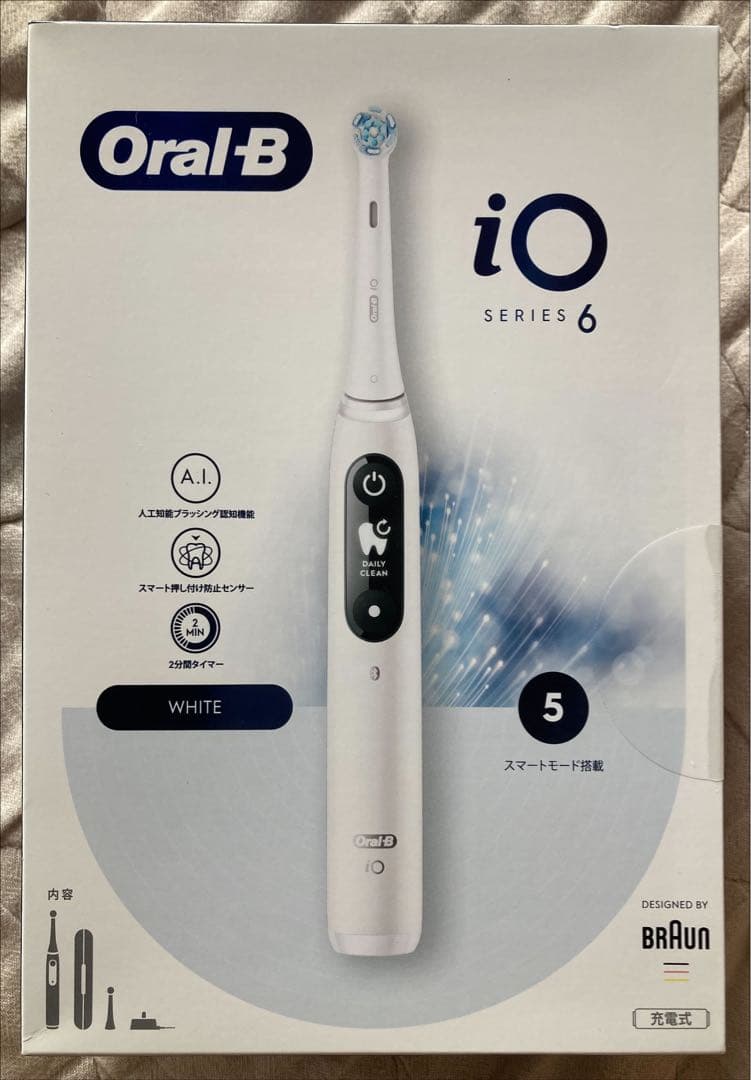 オーラルB iO Series 6 ホワイト 本体等＋正規品替えブラシ7本付
