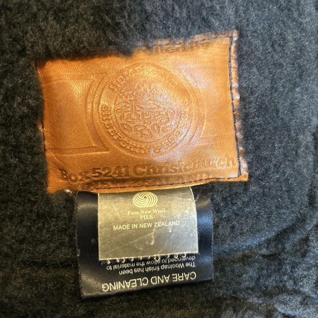 **中様 G.L. BOWRON 羊革 ムートン フライトジャケット 40