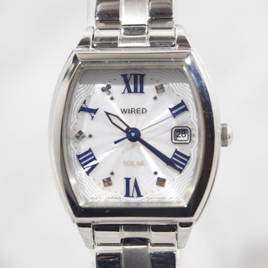 超美品 SEIKO セイコー WIRED ソーラー時計 レディース デイデイト