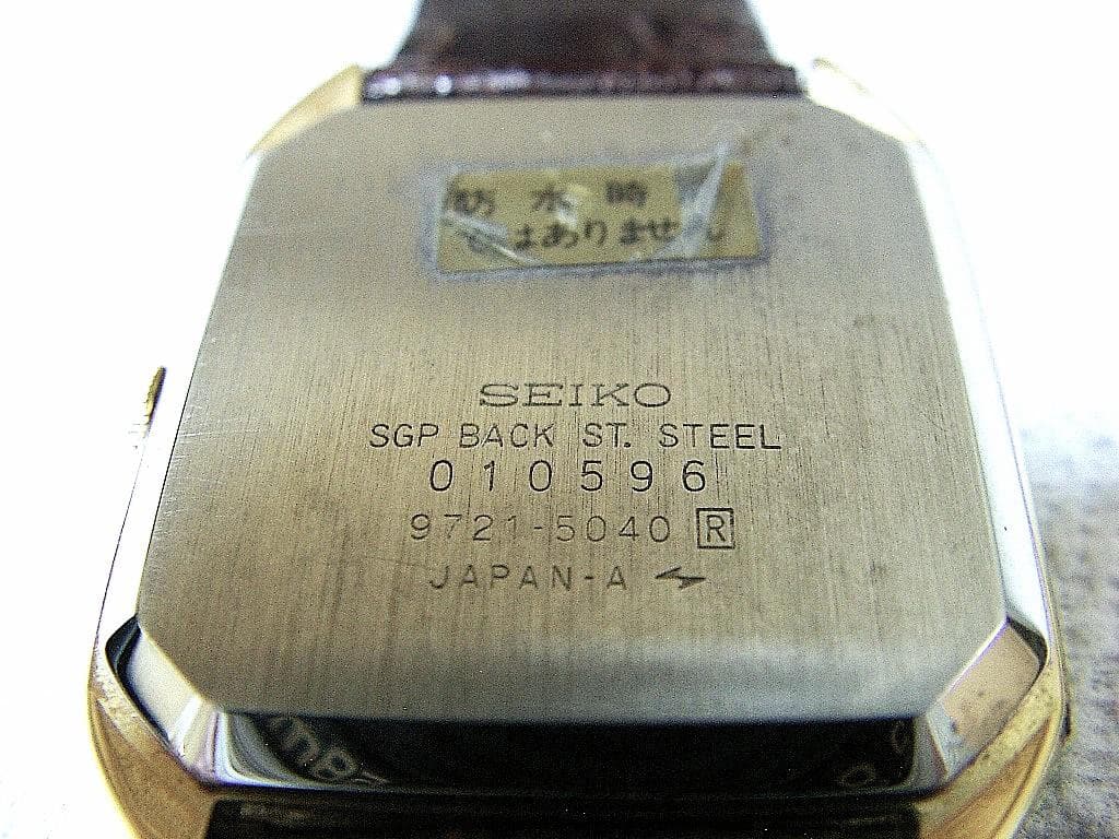な*る様 【希少ヴィンテージ】SEIKO QUARTZ 9721-5040時計電