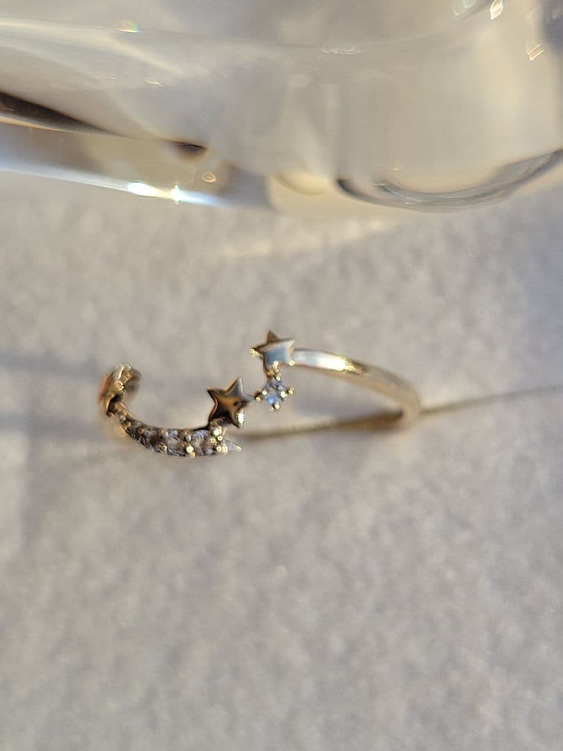 美品★K10 YG リング 指輪 サマンサティアラ