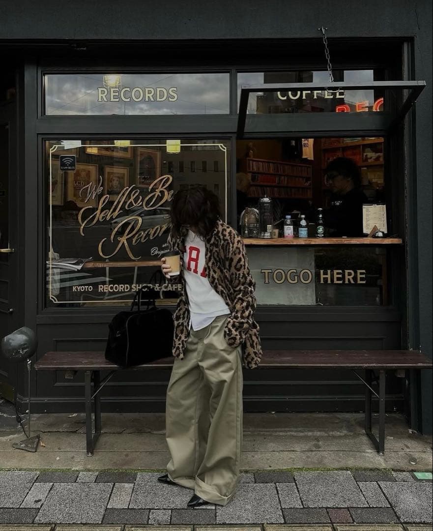 ok.soon×dickies wide chino pants