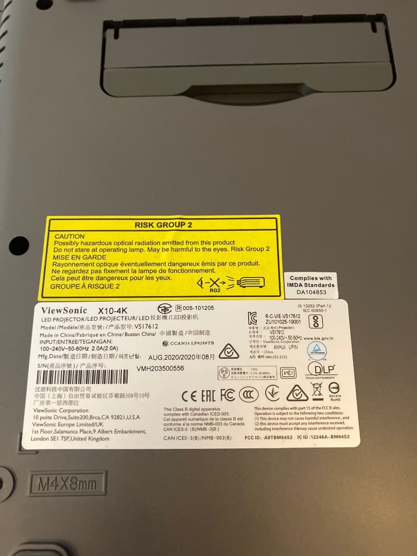 M*O様 ViewSonic プロジェクター 本体　※ジャンク品です