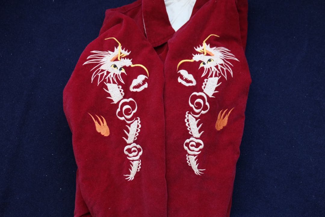 90s unknown souvenir jacket ベロア　別珍