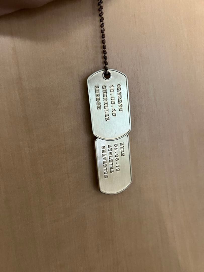 Nike×corteizドッグタグ ネックレス ゴールド