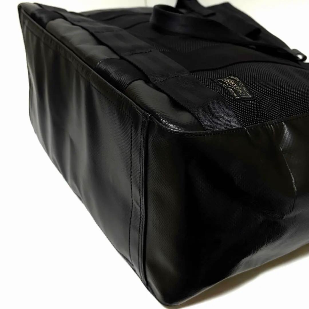 超美品✨ポーター ヒート トートバッグ A4可 大容量 ブラック 吉田カバン