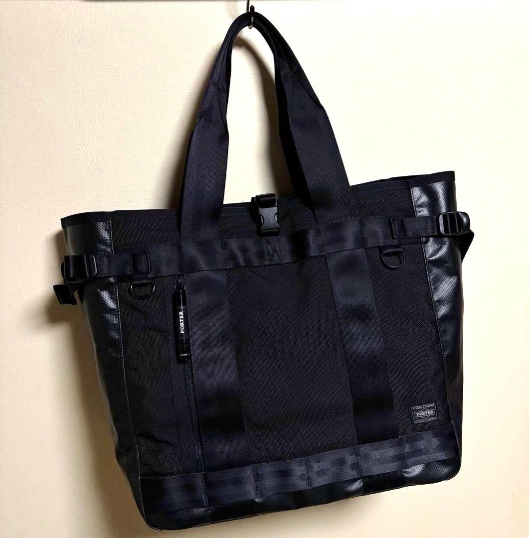 超美品✨ポーター ヒート トートバッグ A4可 大容量 ブラック 吉田カバン