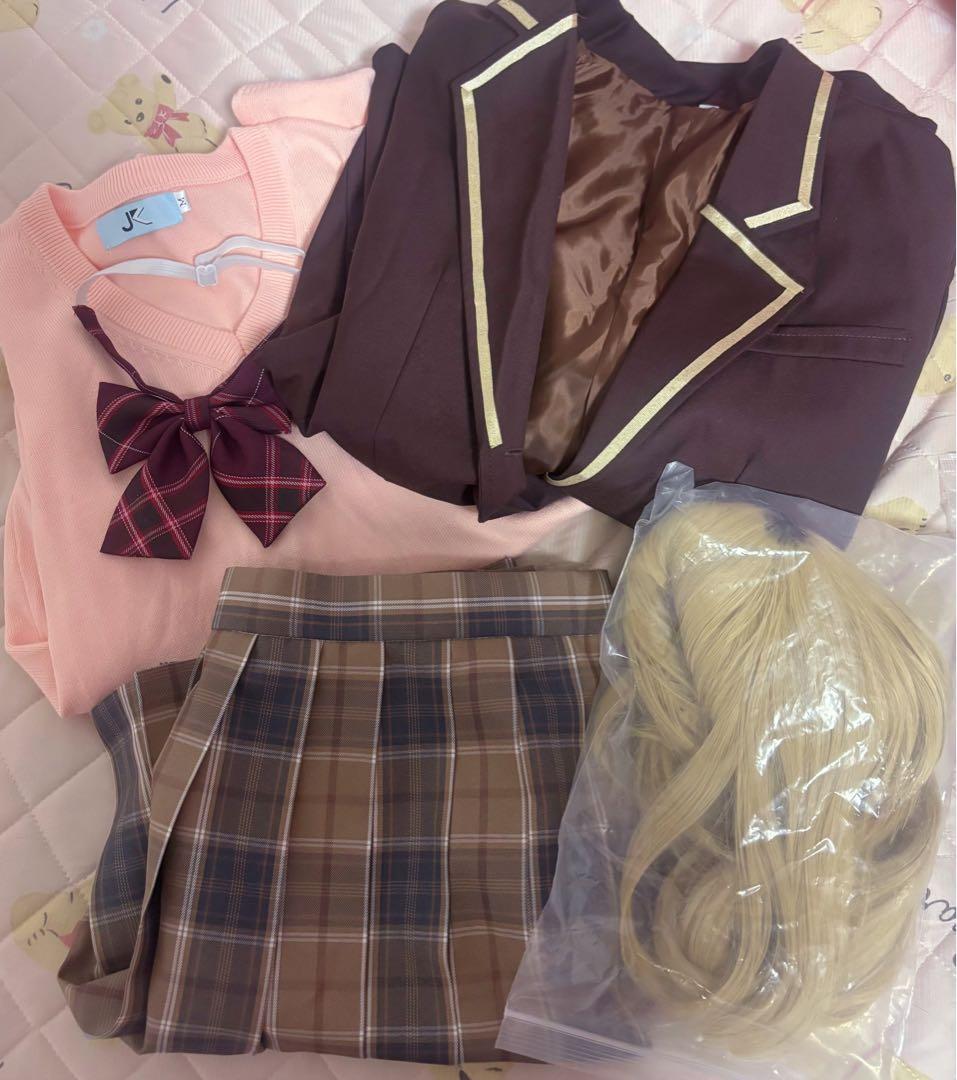 にじさんじ 家長むぎ 制服 コスプレ衣装＋コスプレウィッグ