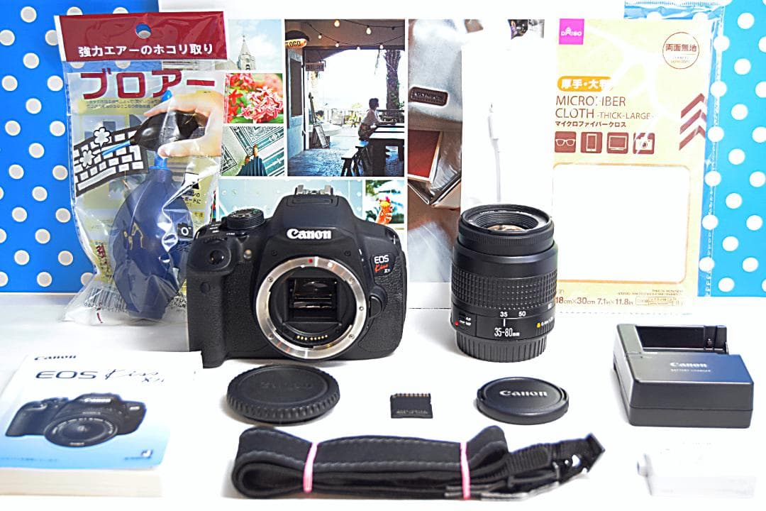 Canon kiss x7i❤スマホ転送できる！❤自撮り可能❤高画質一眼レフ