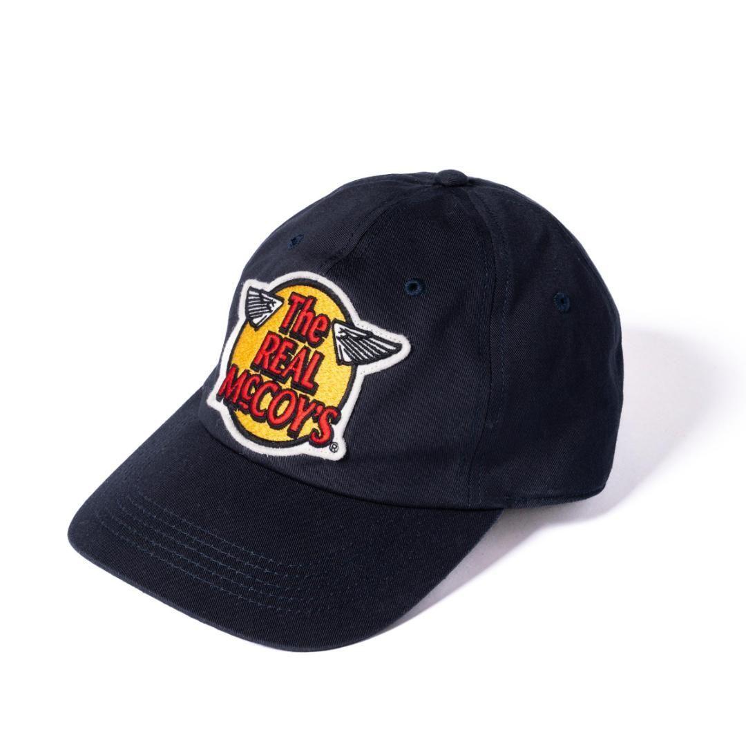 帽子 THE REAL McCOY'S LOGO BASEBALL CAP NAVY