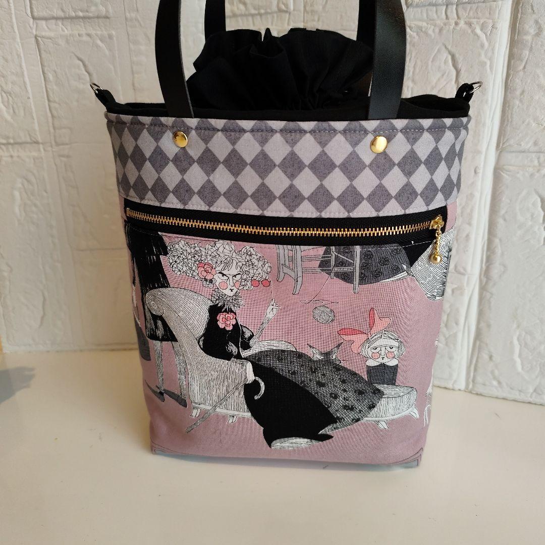 アレキサンダーヘンリー巾着トート＆ポーチ ルナルナ