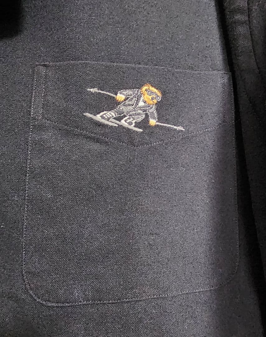 RALPH LAUREN ポロベアスキー長袖BDシャツ L ブラック