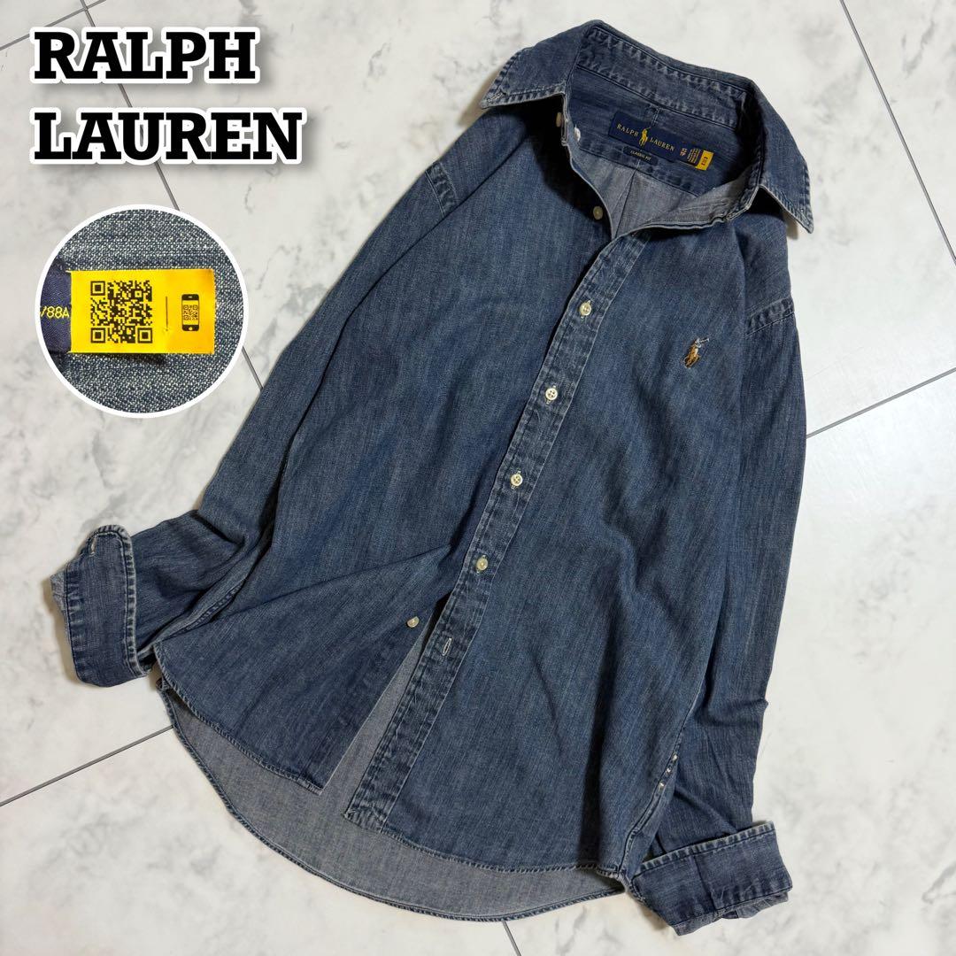 人気❣️定番　ラルフローレン　デニムシャツ　ダンガリーシャツ ポニー刺繍