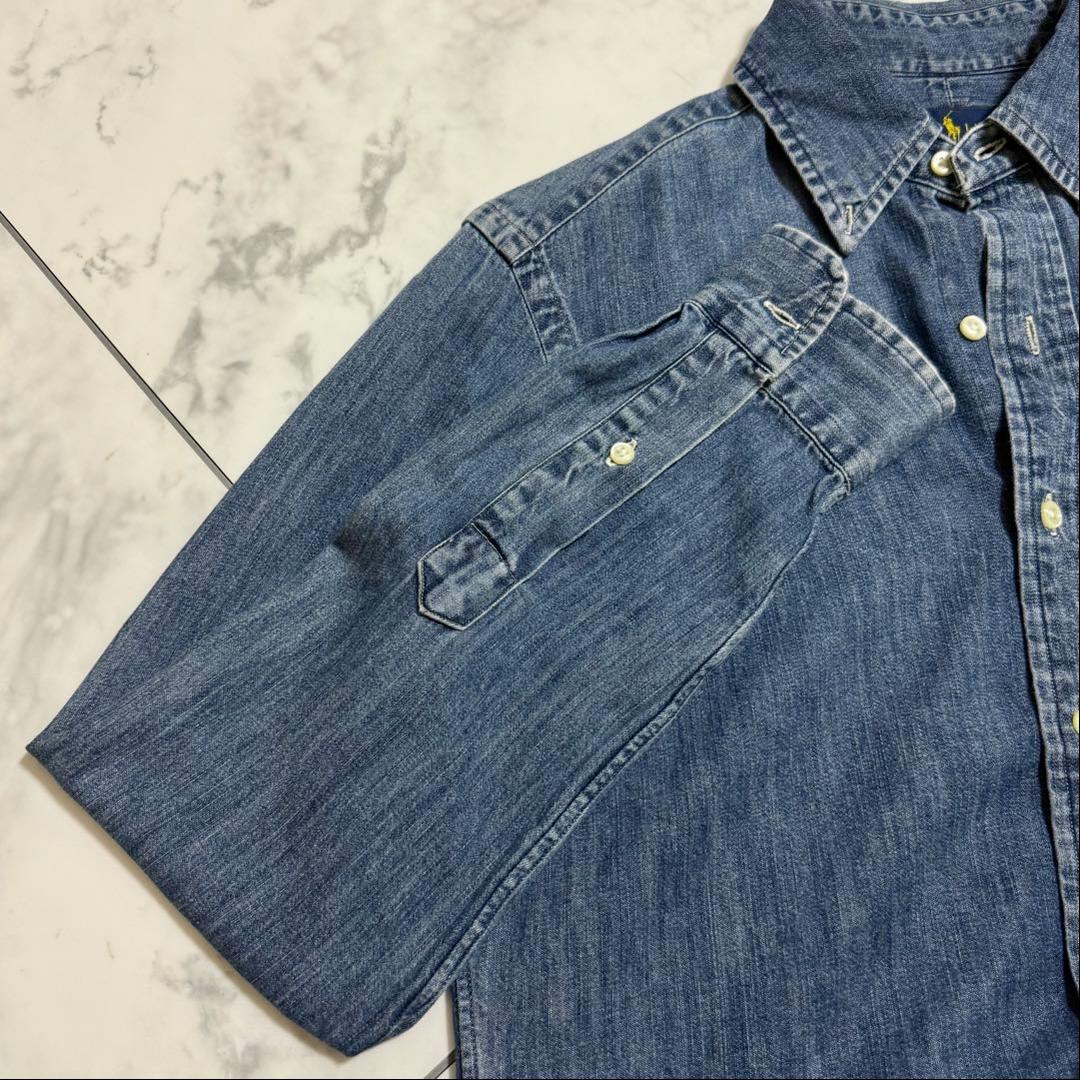 人気❣️定番　ラルフローレン　デニムシャツ　ダンガリーシャツ ポニー刺繍