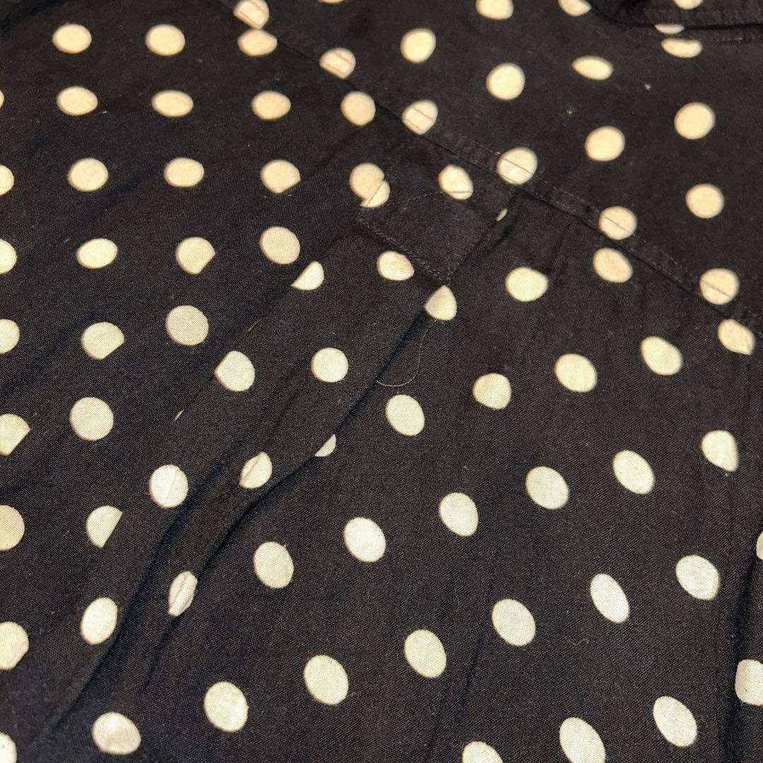 80s Gigalo ポルカドット レーヨンシャツ