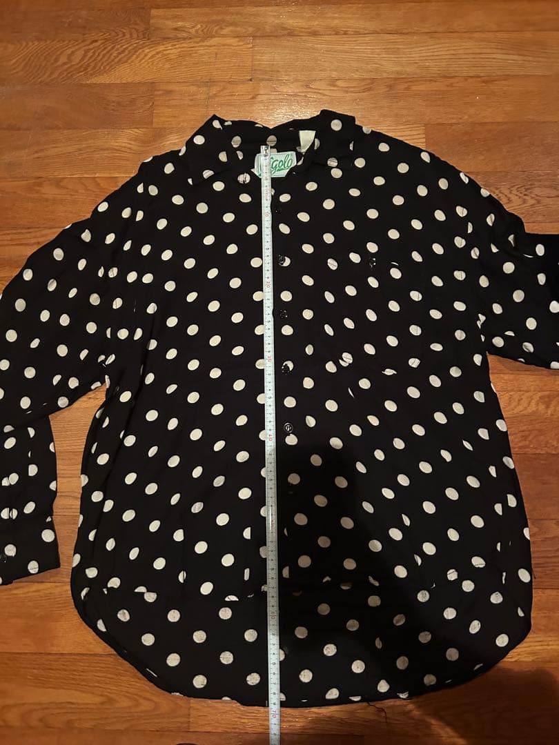 80s Gigalo ポルカドット レーヨンシャツ
