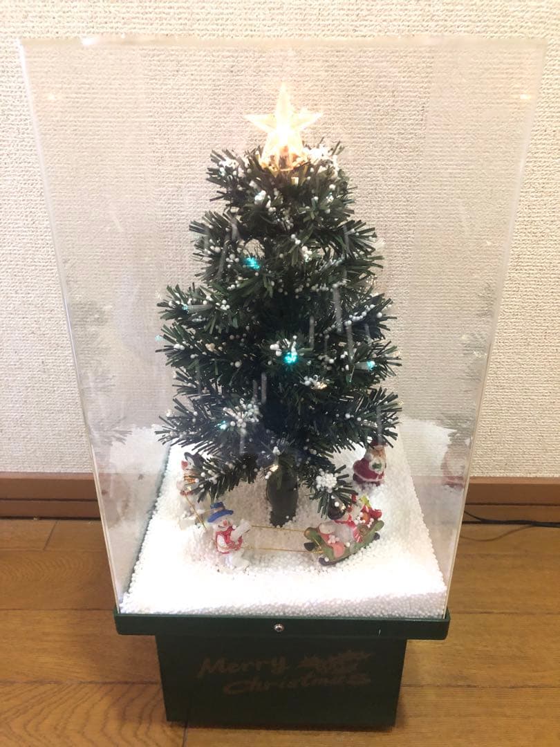 クリスマスツリー ドーム 電動 レトロ
