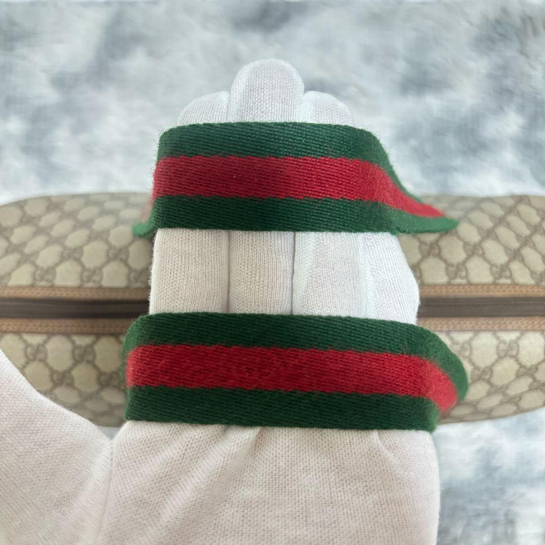 【希少】　グッチ　ボストンバッグ　シェリーライン　GGスプリーム　オフィディア