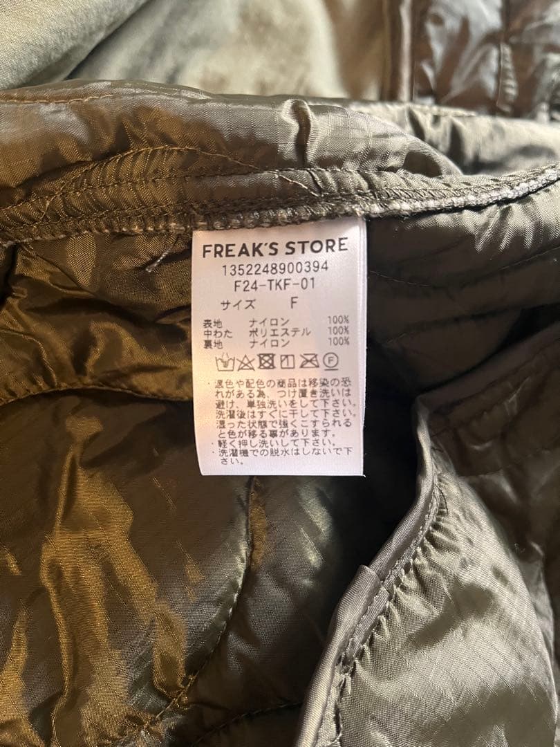 フリークスストア　モッズコート ロング丈　カーキ