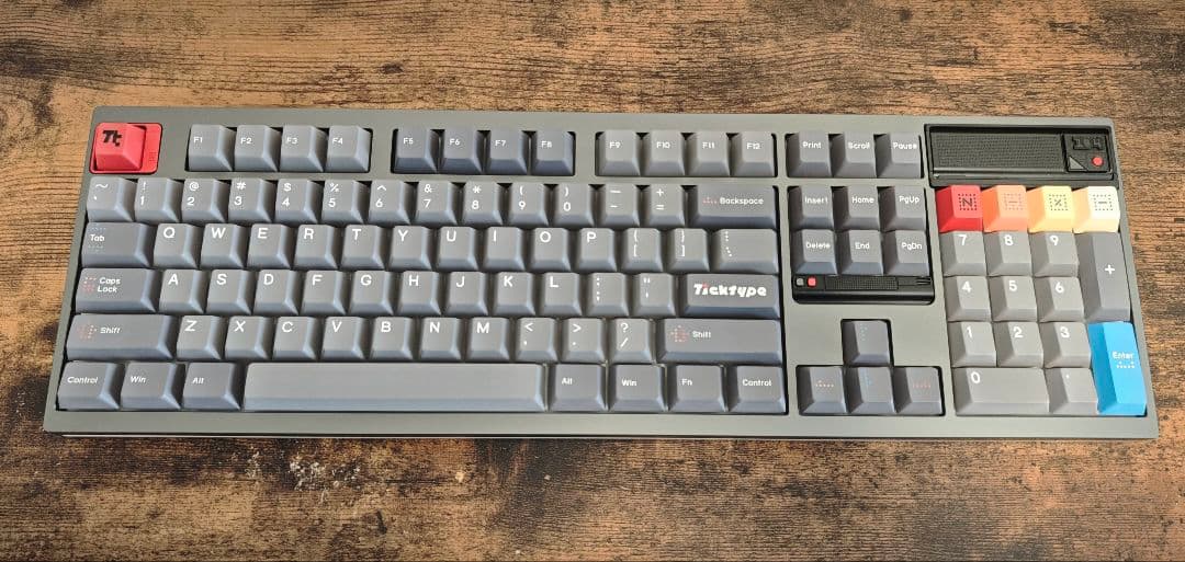 TickType DP104 グレー キーボード