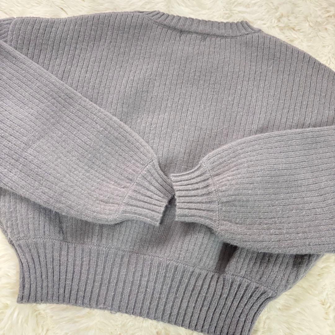 Darich ダーリッチ DRビジューボリュームリブニットトップス