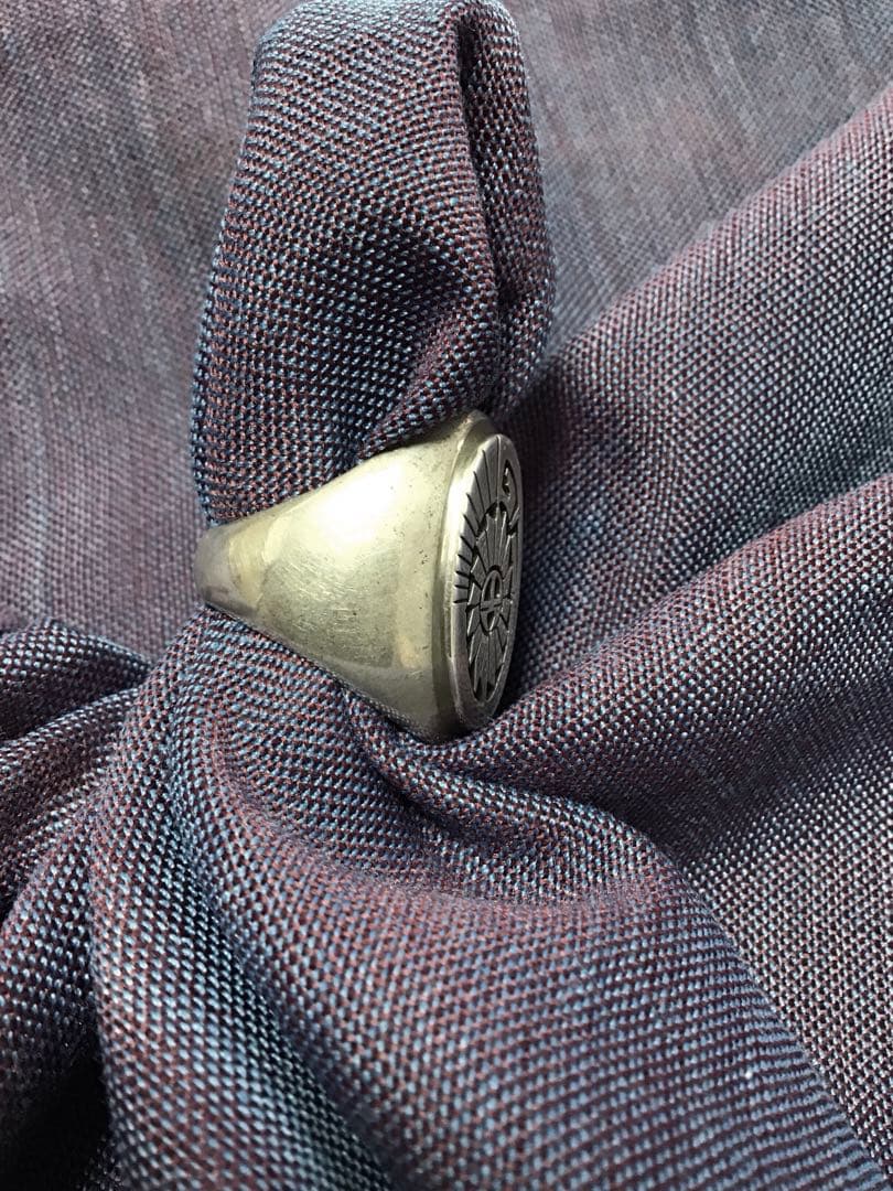 インディアンジュエリー　ナバホ　リング　サンフェイス　スターリングシルバー