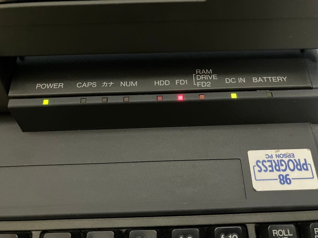 EPSON PC-486 NOTE AS 本体 社外ACアダプター付きジャンク