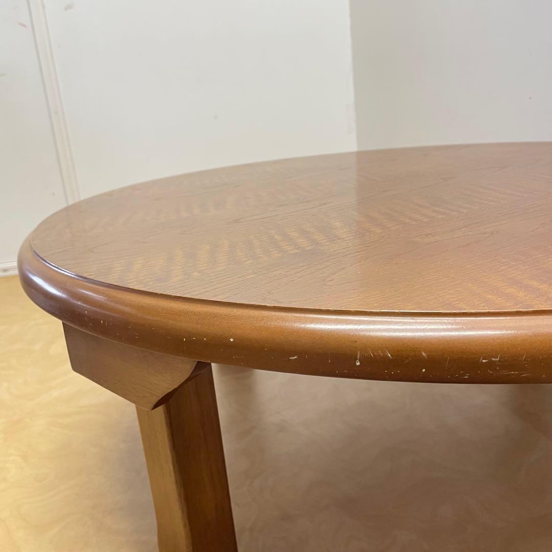 丸テーブル 幅90センチ 折りたたみ 丸ちゃぶ台 折り畳み 座卓 木製 レトロ