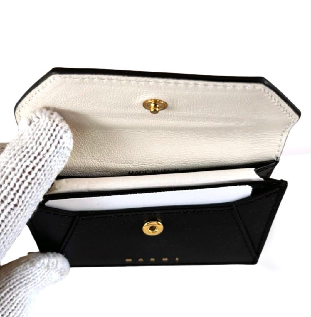 MARNI マルニー 二色使い カードケース 名刺入れ 白黒PFMO0074U0