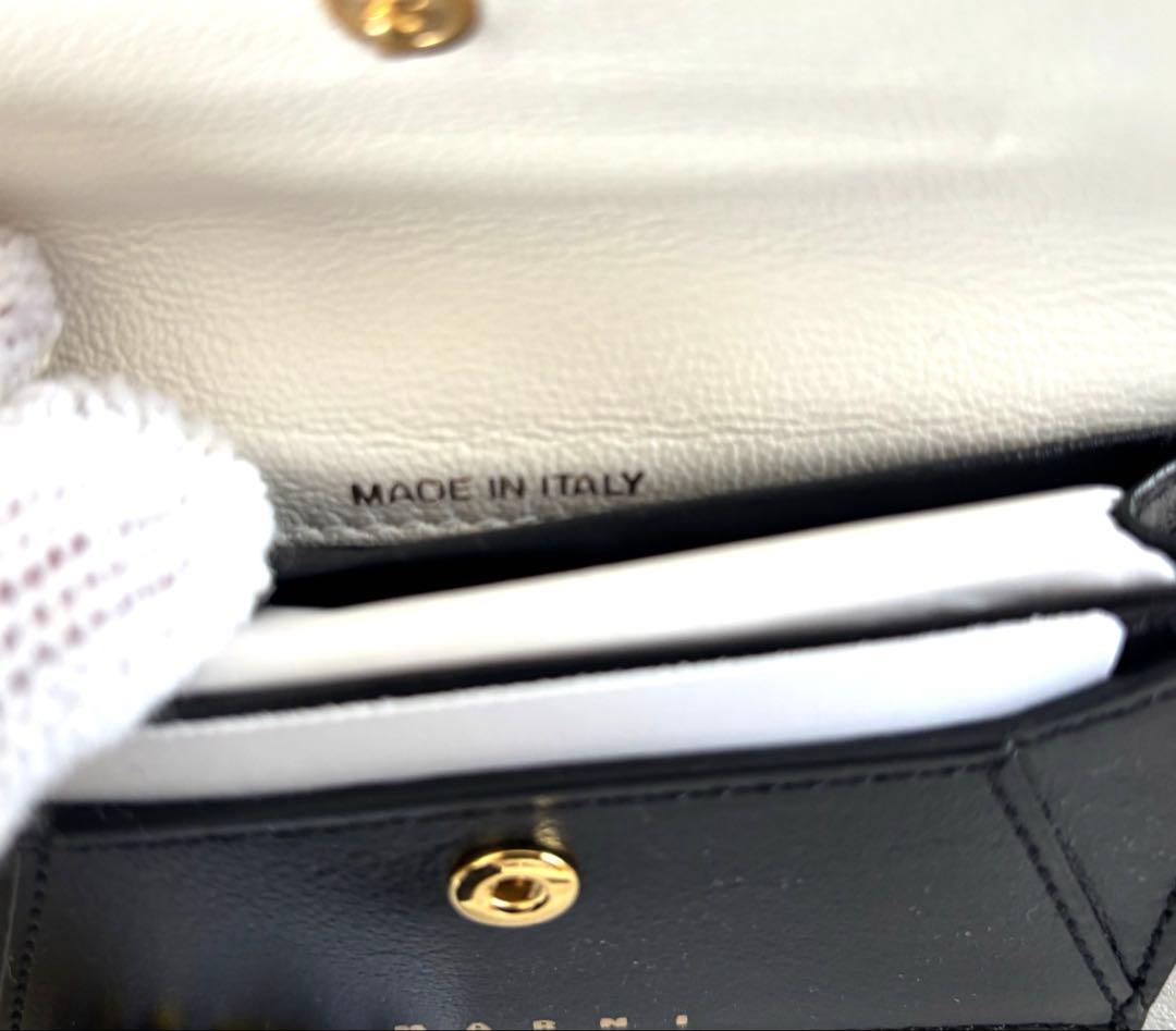 MARNI マルニー 二色使い カードケース 名刺入れ 白黒PFMO0074U0