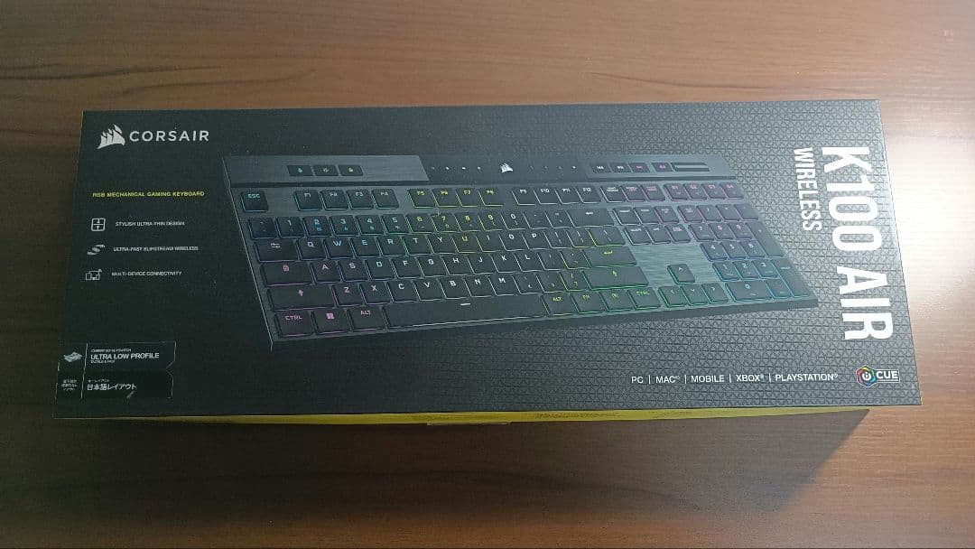 キーボード corsair k100 air wireless