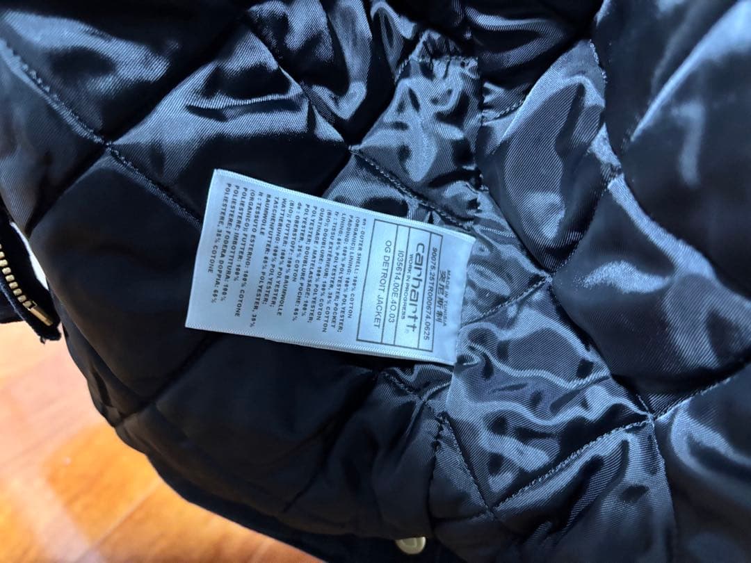 カーハートWIP OG 25AW新シーズンデトロイトジャケット ブラックSサイズ