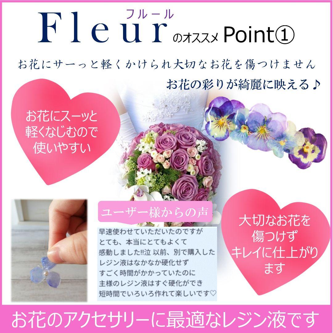 専用レジン液 ユキハナ15本、ツキハナ5本、コーティング剤つき