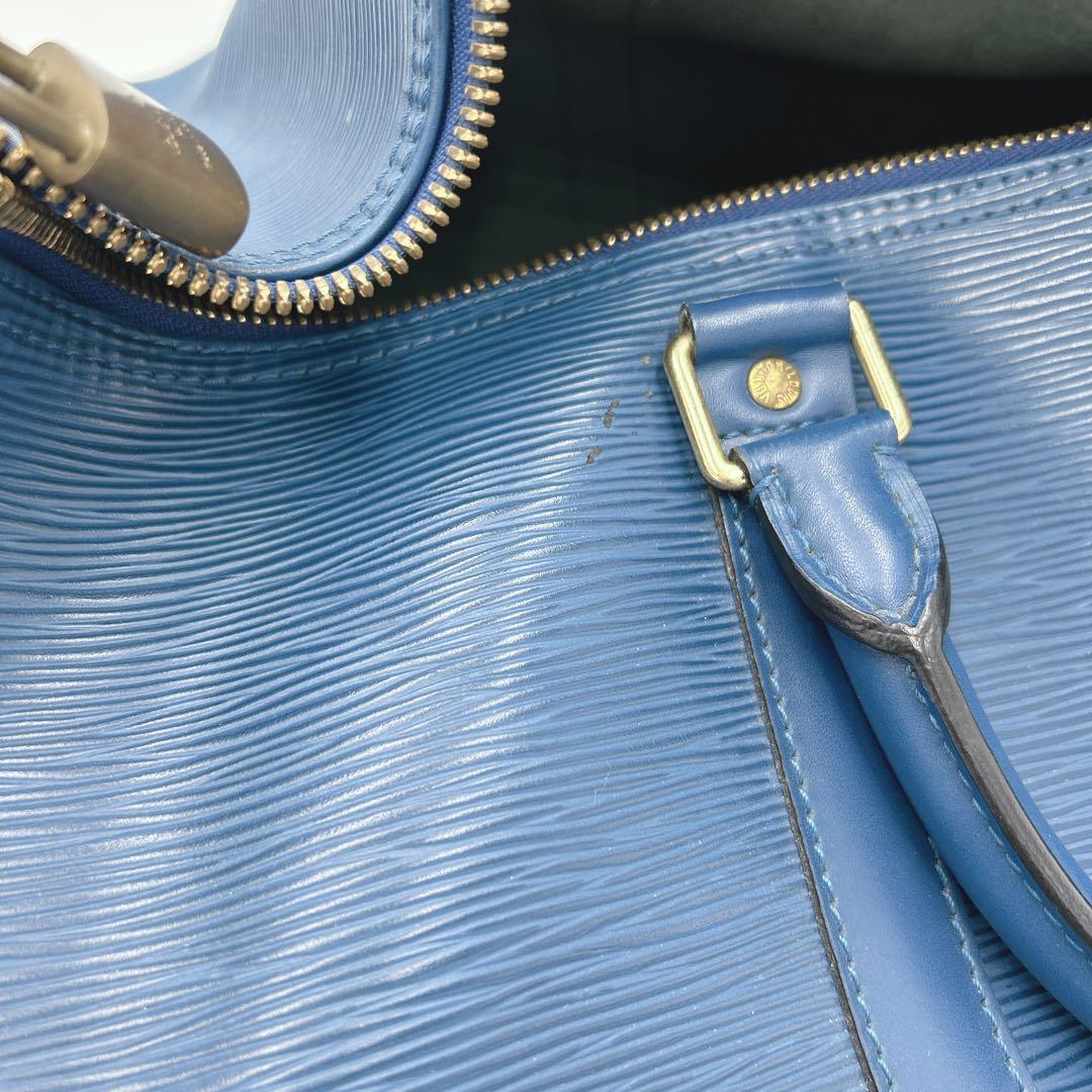 ✨希少✨ ルイヴィトン キーポル50 エピ ボストンバッグ ブルー 南京錠