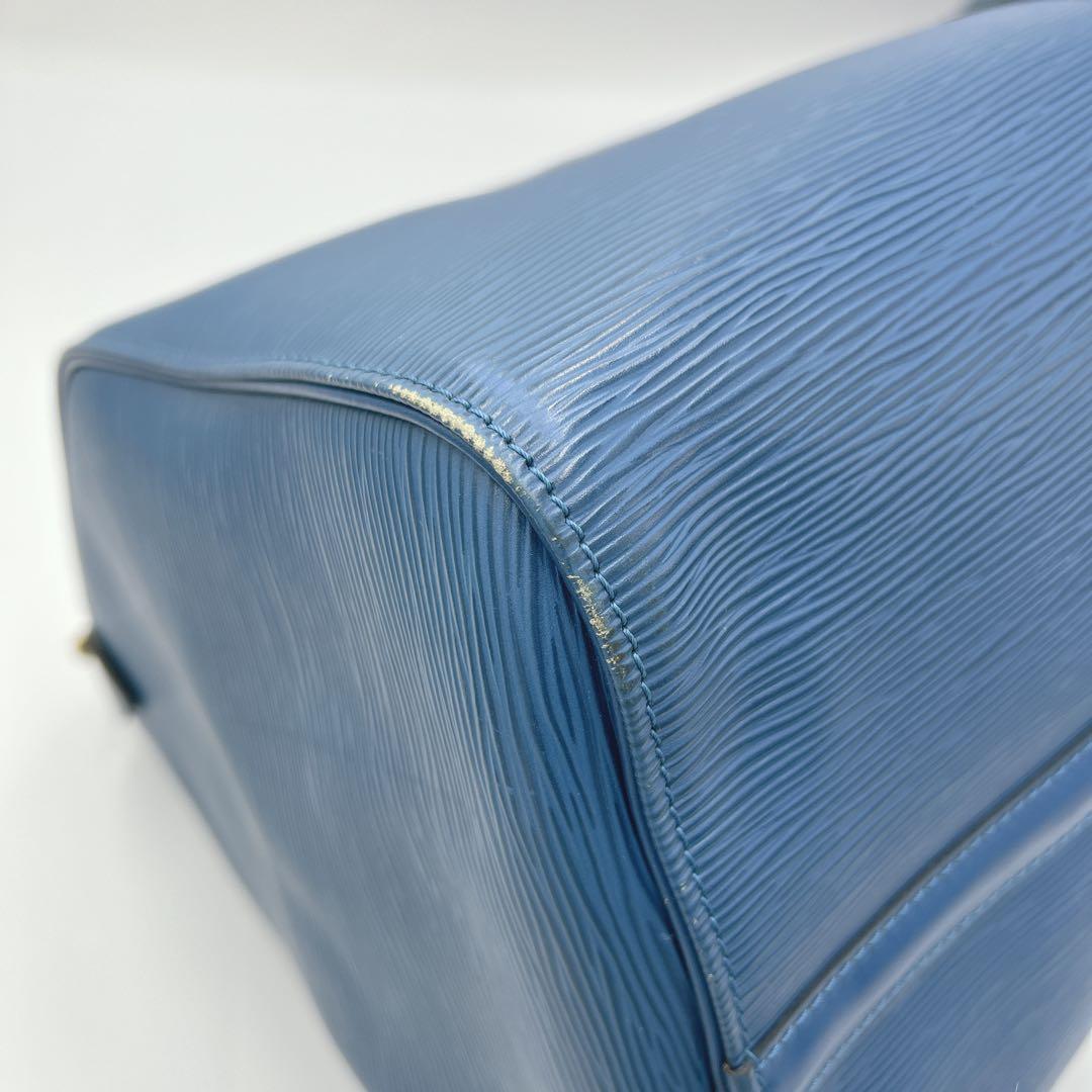 ✨希少✨ ルイヴィトン キーポル50 エピ ボストンバッグ ブルー 南京錠