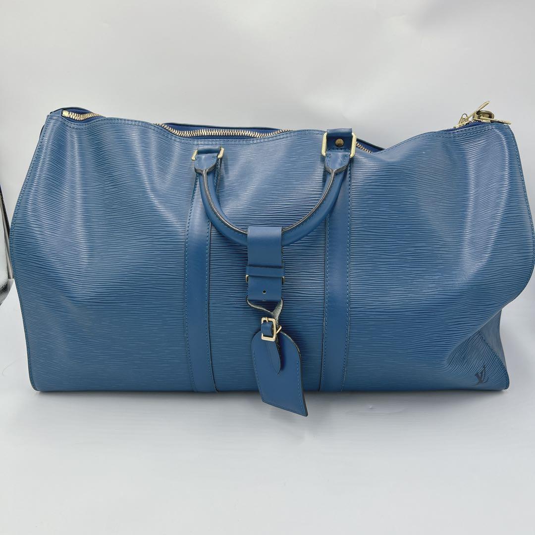 ✨希少✨ ルイヴィトン キーポル50 エピ ボストンバッグ ブルー 南京錠