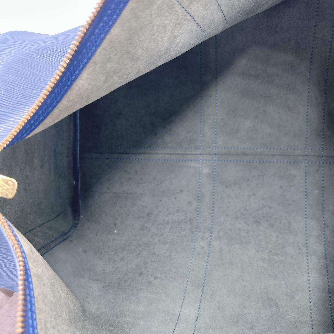 ✨希少✨ ルイヴィトン キーポル50 エピ ボストンバッグ ブルー 南京錠