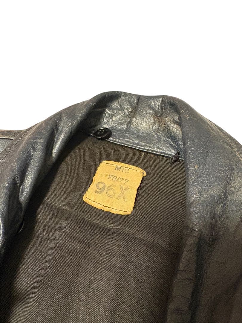 vintage 70's フランス軍　パイロットレザージャケット