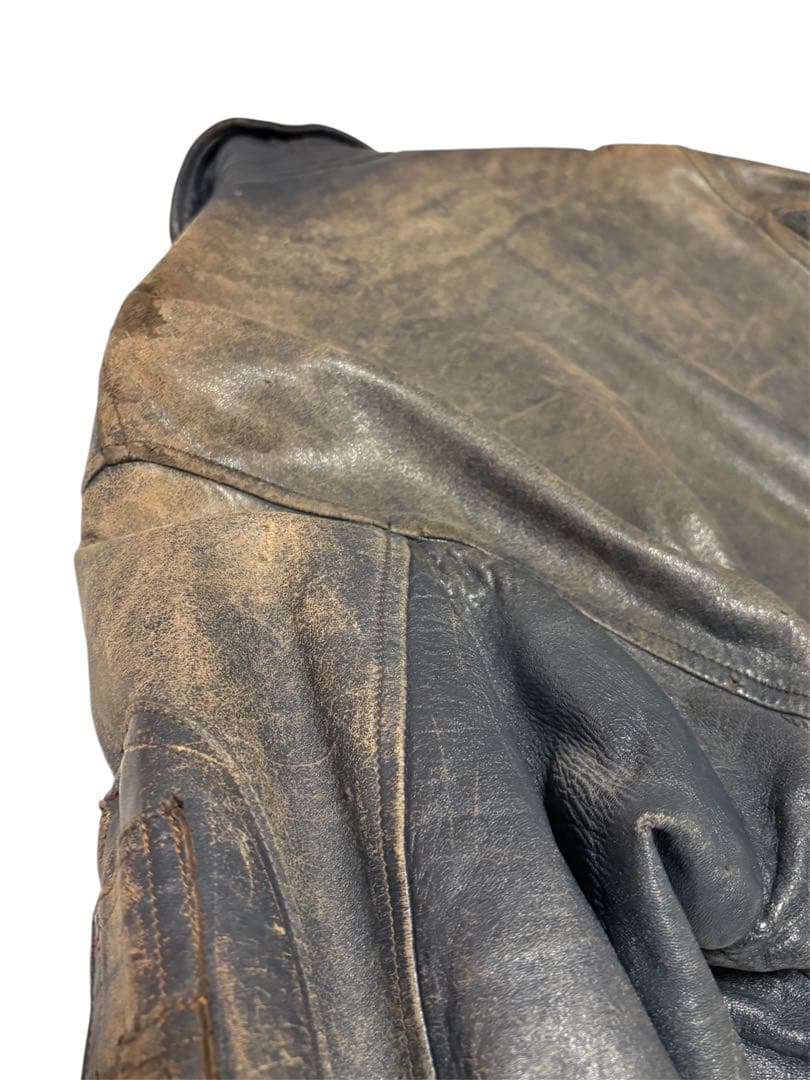 vintage 70's フランス軍　パイロットレザージャケット