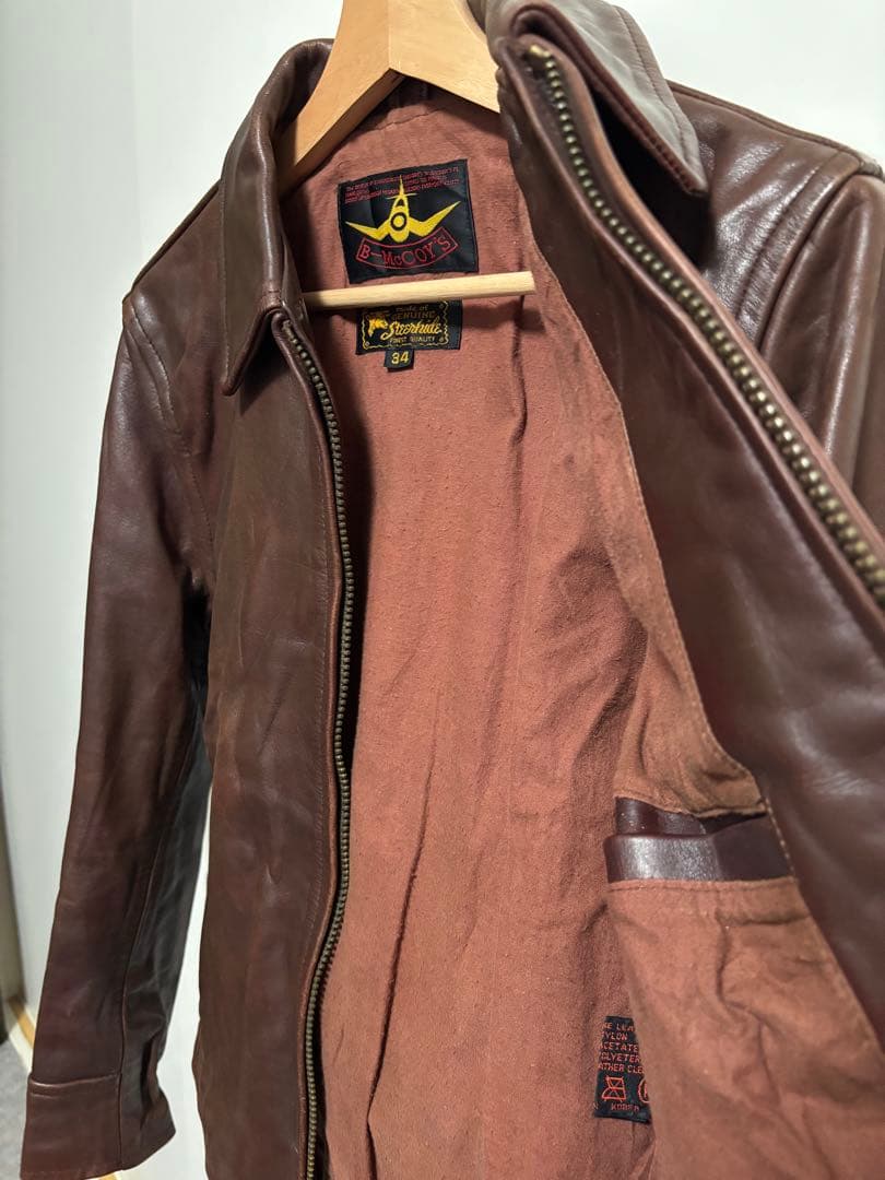 B-McCoy’s レザーライダースジャケット Aero スタイル 34