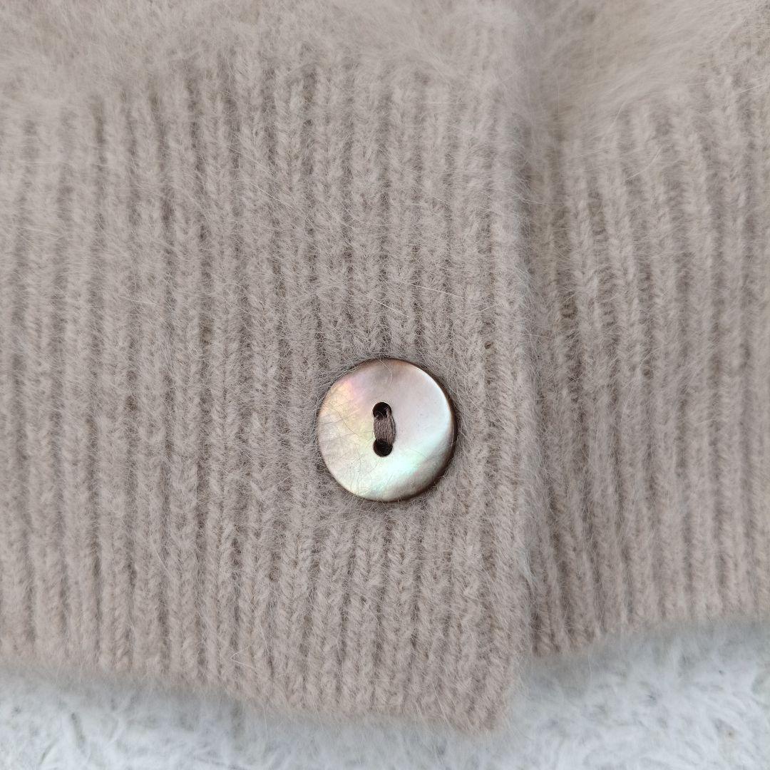 極美品✨AMACA現行　フォックス カシミヤニット　38　前後着用可