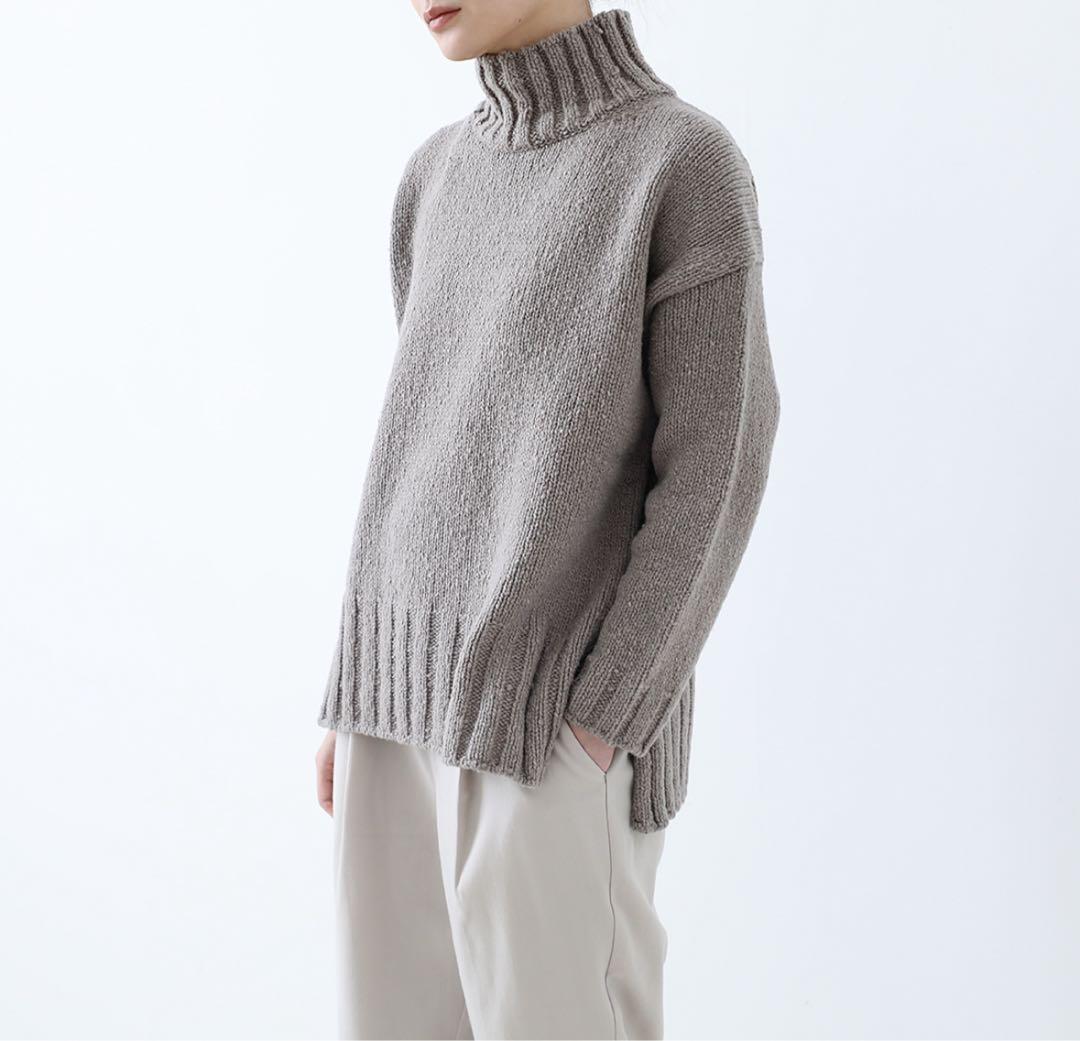 evam eva エヴァムエヴァ　リニューウールタートルネック