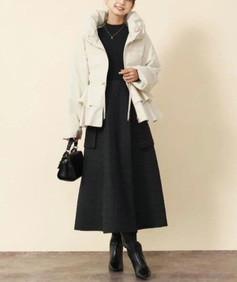 ☆新品、未使用☆ FENNEL フレアペプラムダウンコート ヤマダヤ