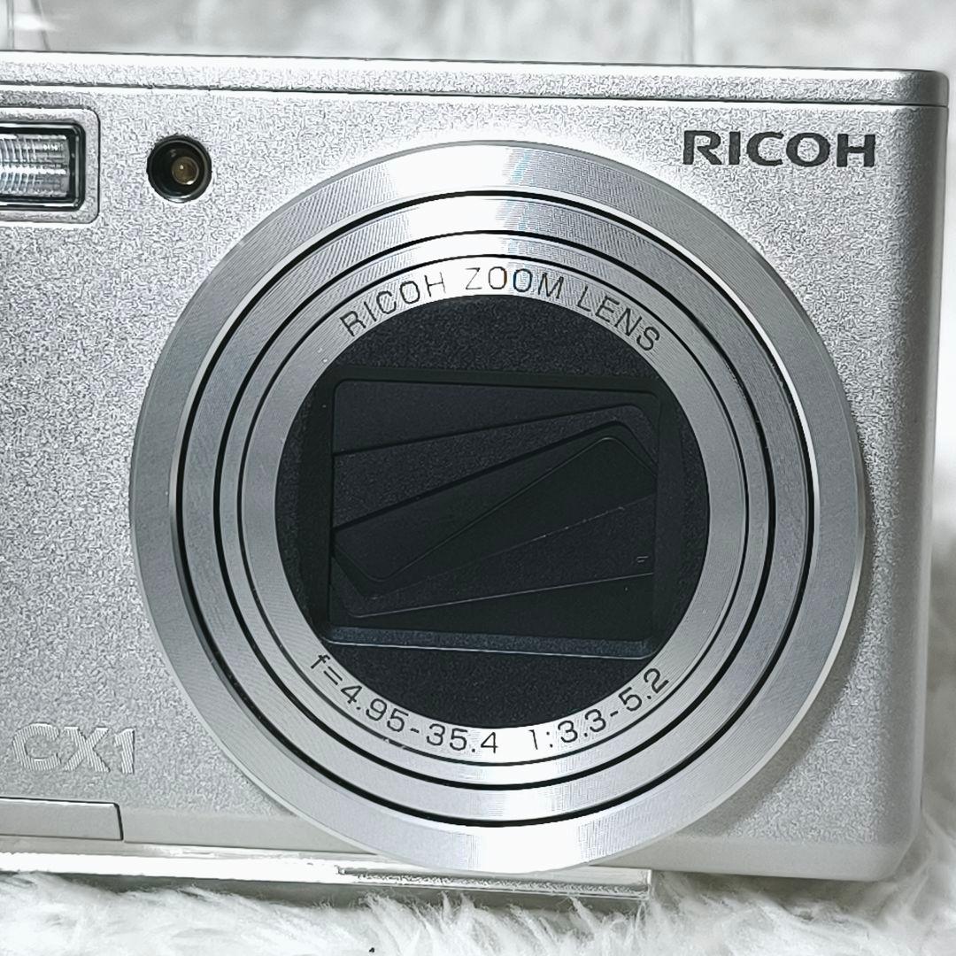 極美品✨RICOH CX1 リコー シルバー コンデジ デジカメ